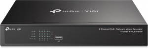 TP-Link VIGI NVR1008H-8MP 8 csatornás NVR fekete